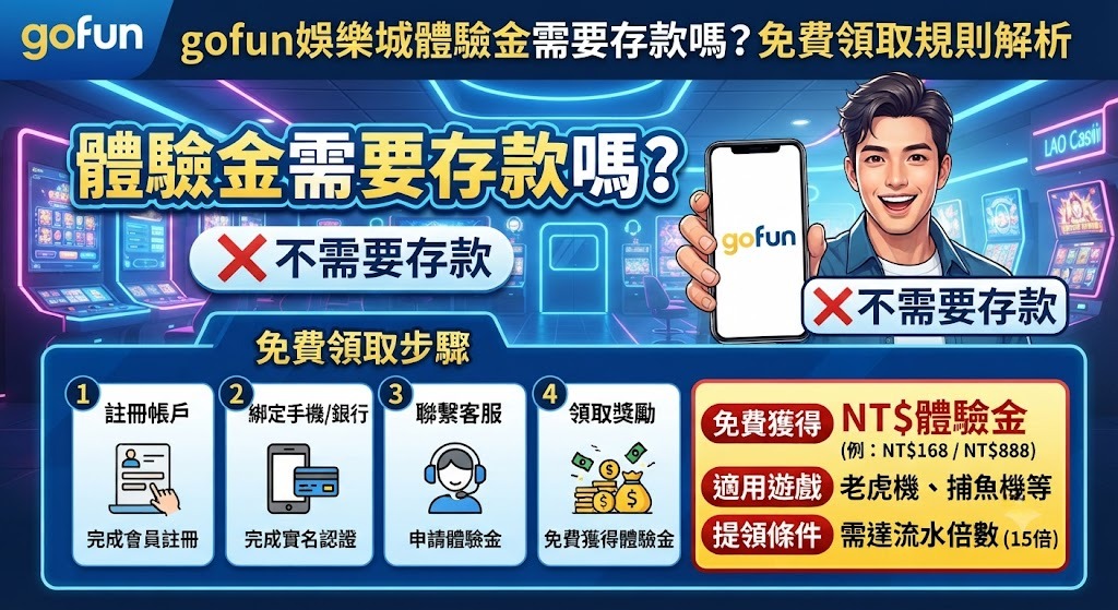 體驗金需要存款嗎？免費領取規則解析