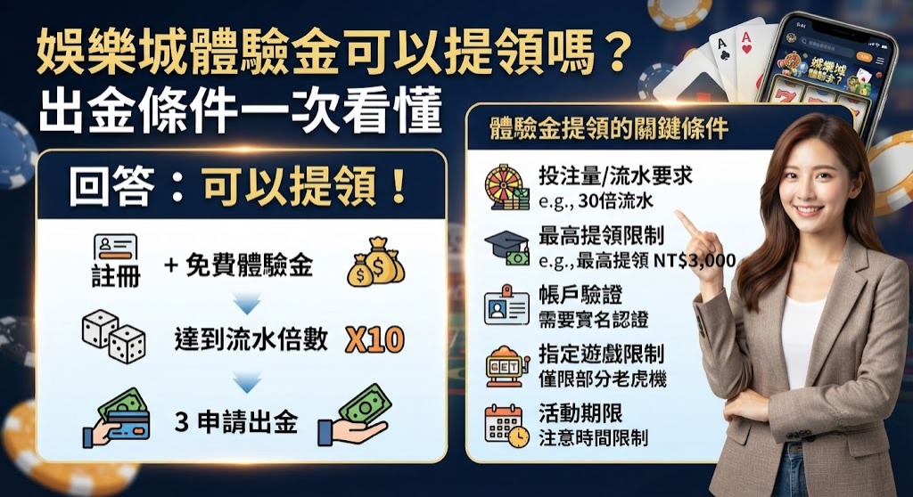 體驗金可以提領嗎？出金條件一次看懂