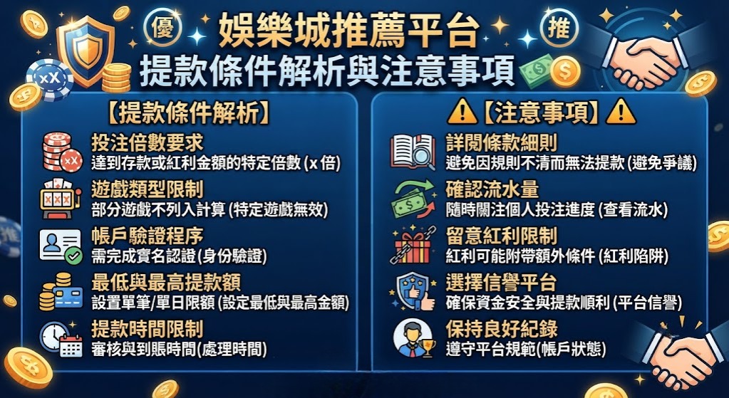 平台提款條件解析與注意事項 平台提款條件解析與注意事項