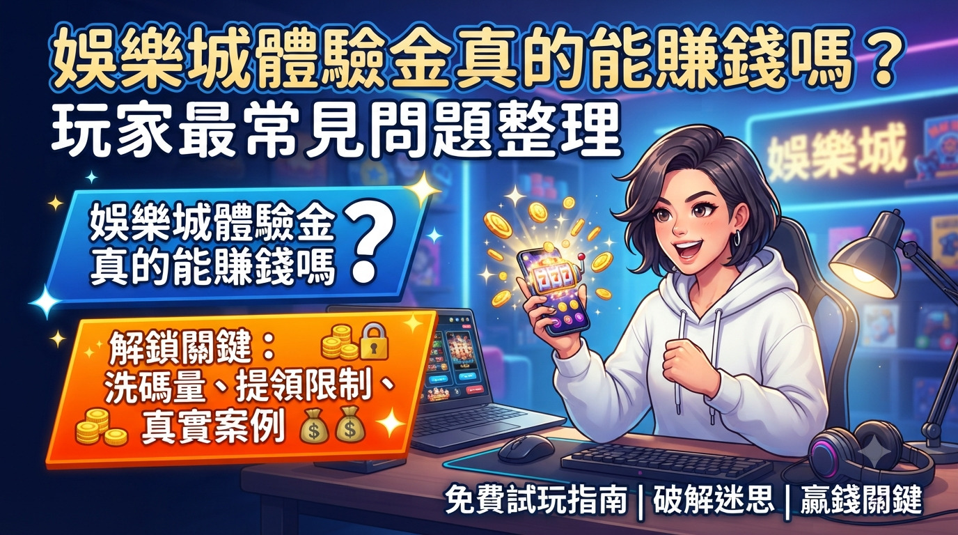 娛樂城體驗金真的能賺錢嗎？玩家最常見問題整理